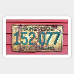 Maine Vacationland 1938 Sticker